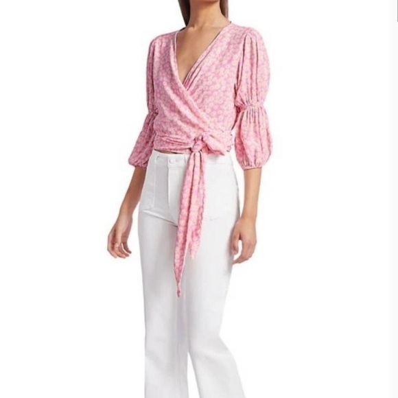 Faithfull the brand bisset floral print wrap top - Picture 4 of 8